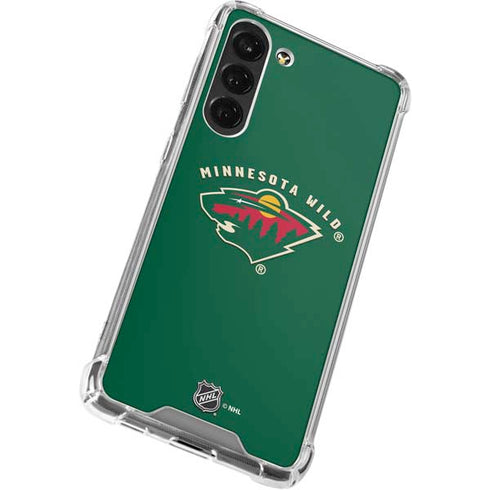 NHL Minnesota Wild Solid Background Galaxy S24 FE Clear Case